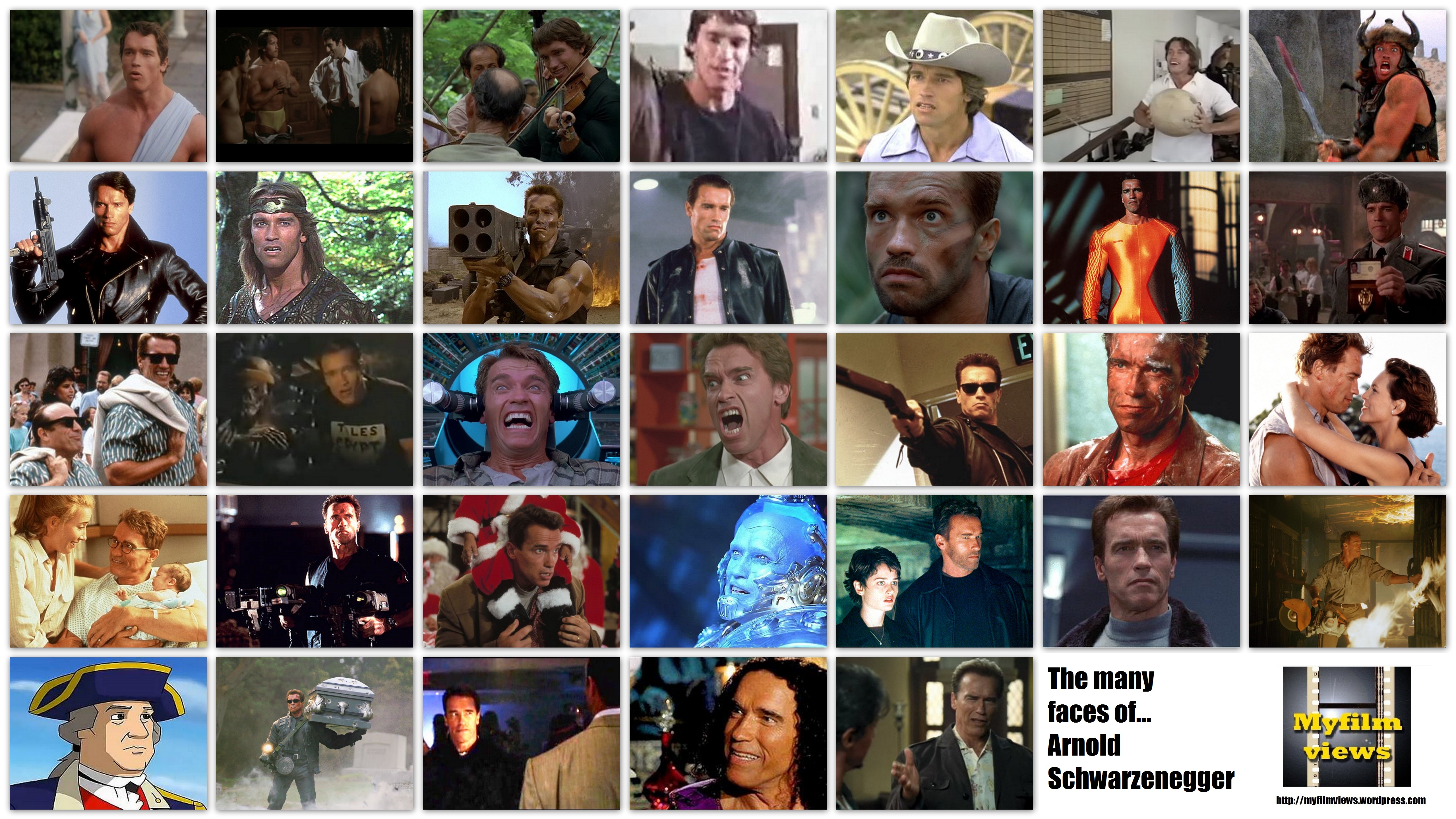 The Many Faces of... Arnold Schwarzenegger