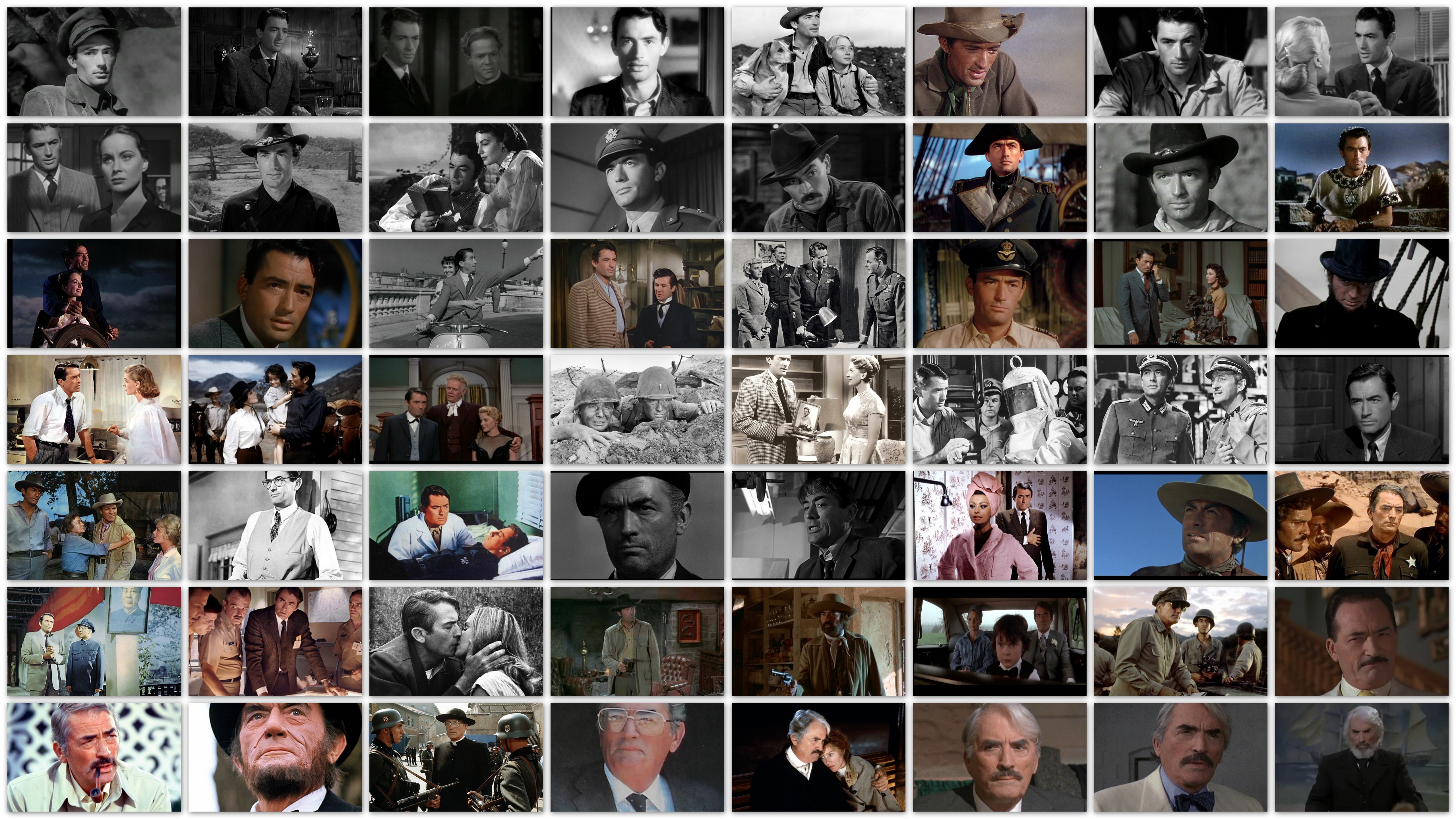 Roles of Gregory Peck
