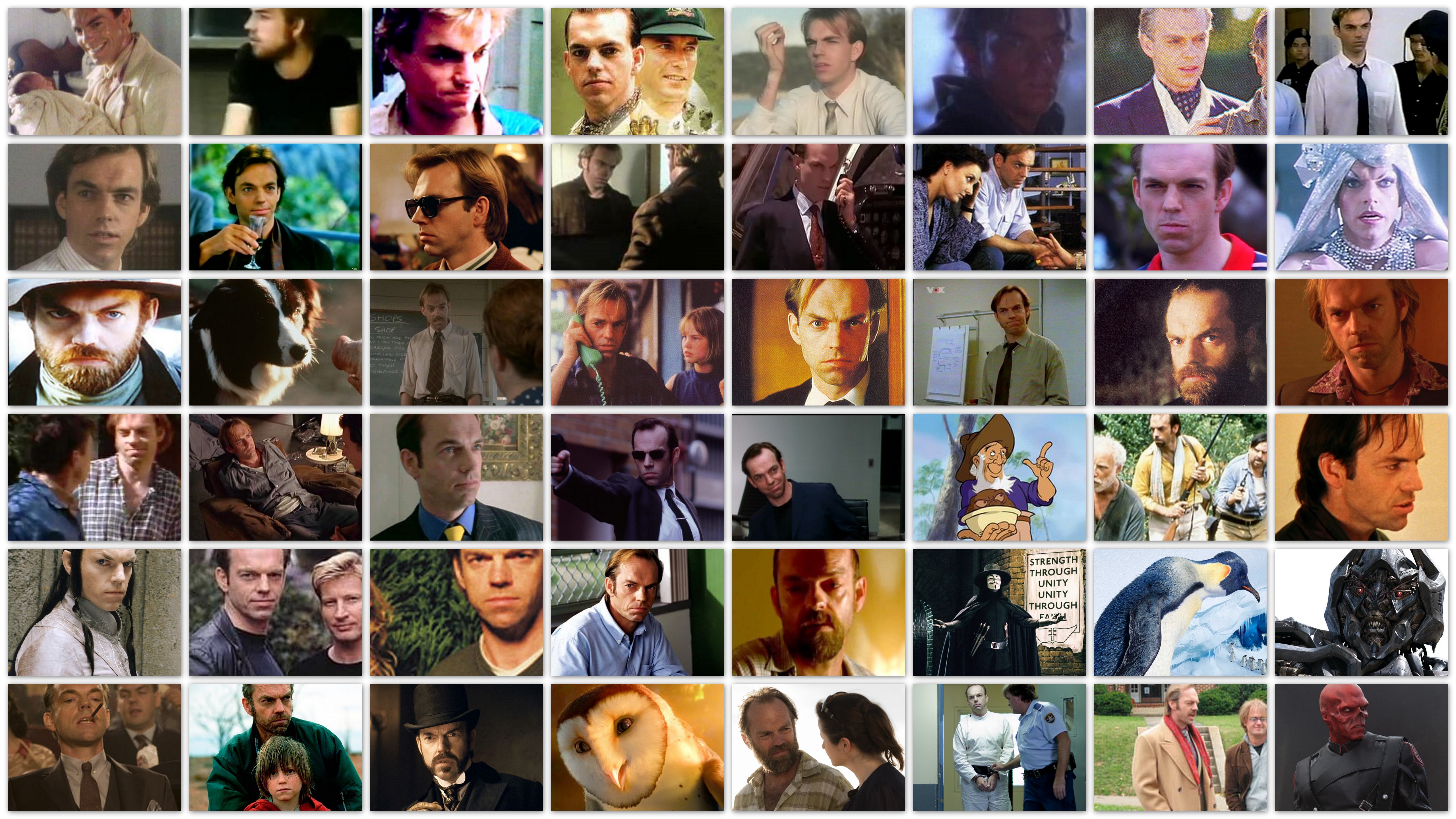 The Many Faces of...Hugo Weaving