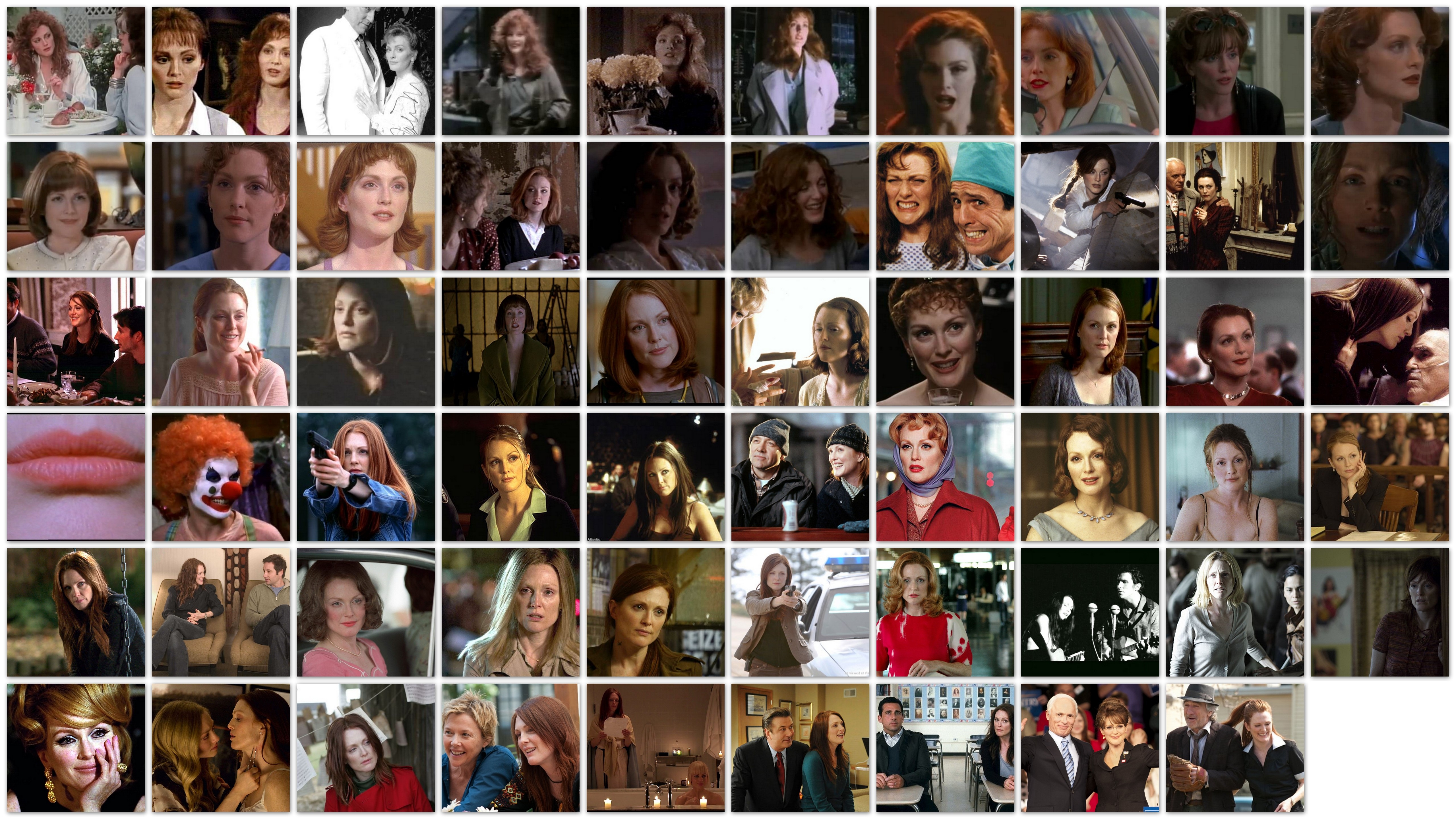 many faces of, Julianne Moore, overview, roles, movies