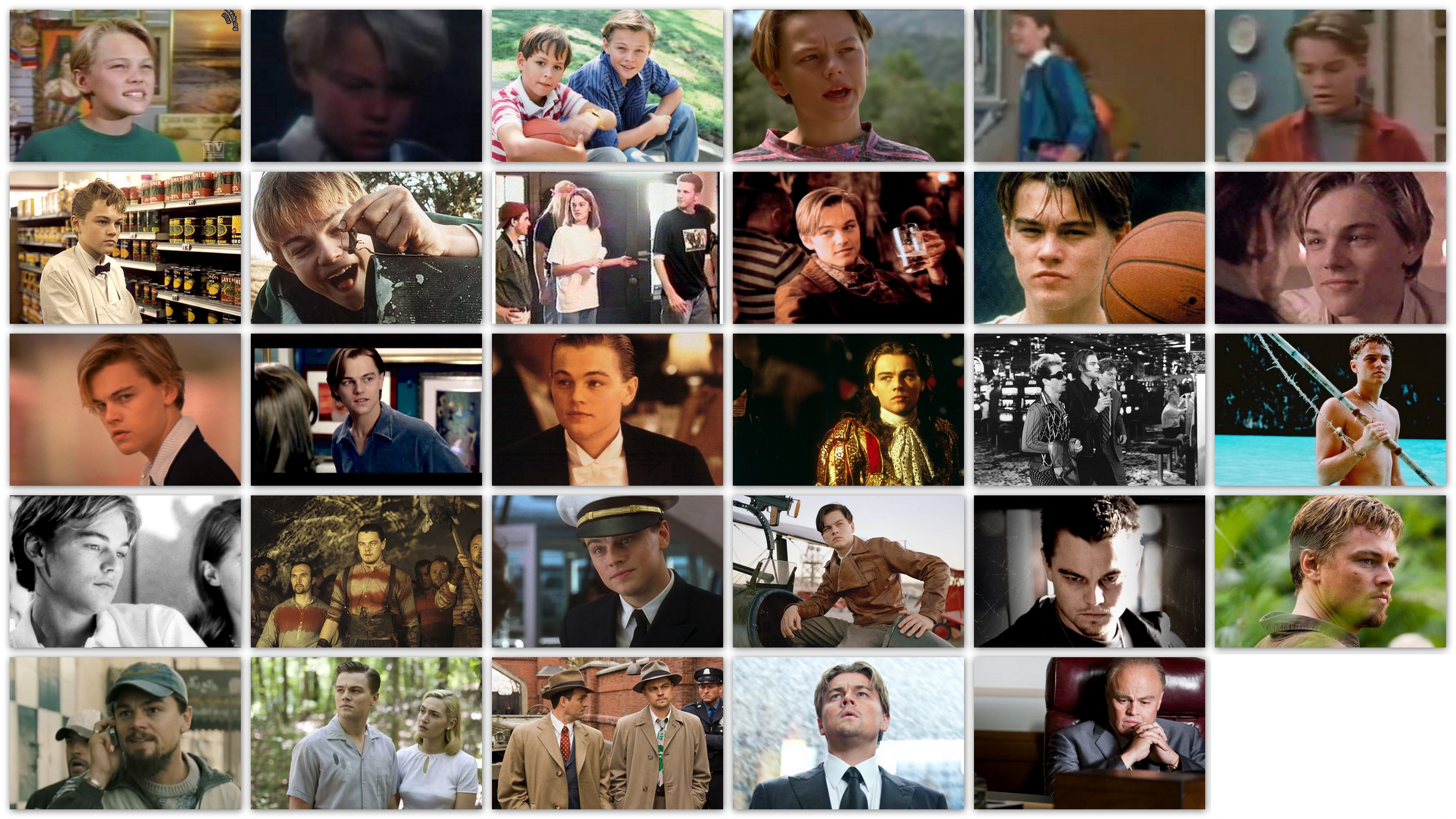 An overview of the roles of Leonardo DiCaprio