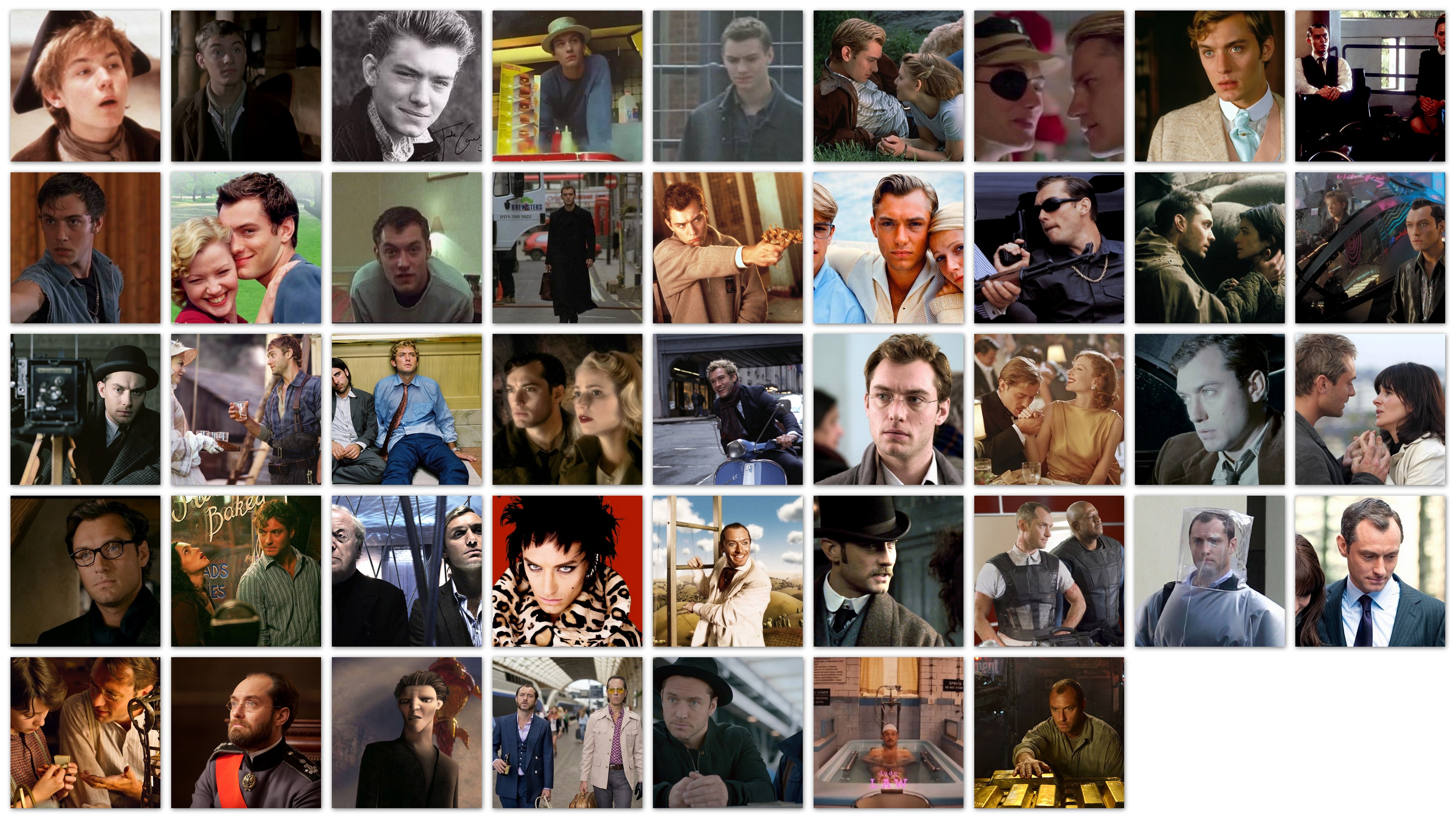 Overview movies Jude Law roles